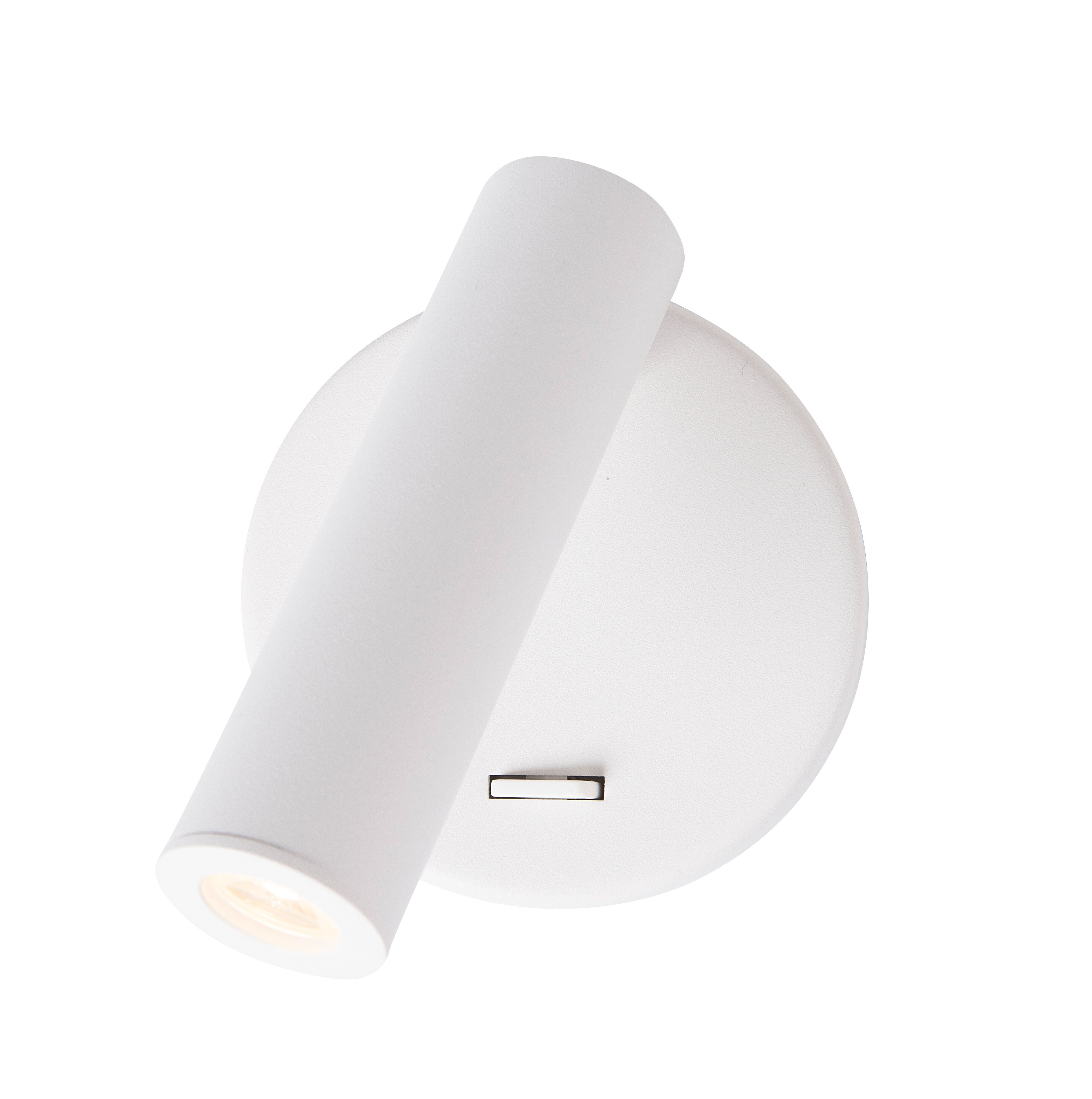 Nova Luce Moderní nástěnná LED lampička Laredo s nastavitelným spotem - 3 W LED, bílá NV 8140521